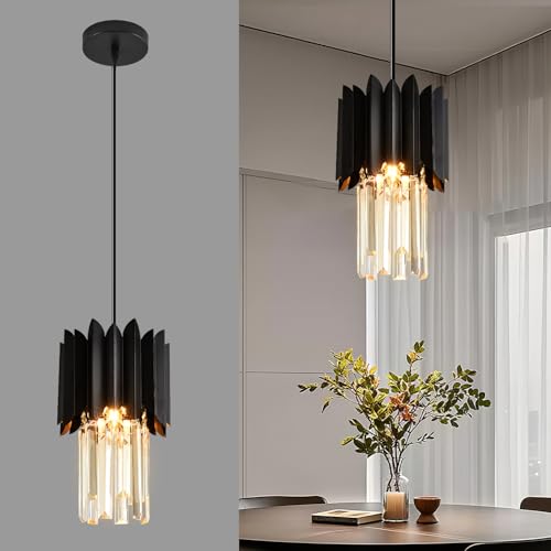 Vodcrindax 1-Light Modern Semi Flush Mount Ceiling Pendant Light Fixture, Round Pendant for $49.99 at Amazon