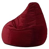 CONÇU POUR VOTRE CONFORT : votre pouf inclinable est conçu pour s'adapter à votre morphologie. À la réception, il suffit de le secouer vigoureusement et de regonfler le rembourrage pour qu'il prenne sa forme définitive. Avec une utilisation normale, le pouf prendra la forme inclinable que vous voyez sur nos photos.