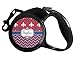 Patriotic Fleur de Lis Retractable Dog Leash - Medium (Personalized)