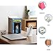 Metal Book Ends for Shelves, Book Shelf Holder Home Decorative, Book Ends for Heavy Books/Movies/CDs, Black 6.5 x 5 x 5.7 in, 4 Pair/ 8 Piece