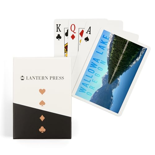 Lantern Press Wallowa Lake Oregon 52 cartas póker