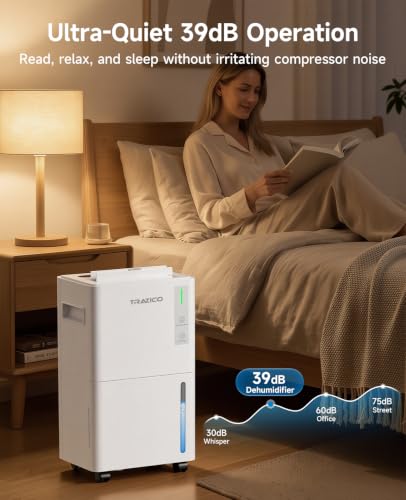 Trazico 1500 Sq.Ft Dehumidifier for Basement, with Drain Hose, 21 Pints - Image 5