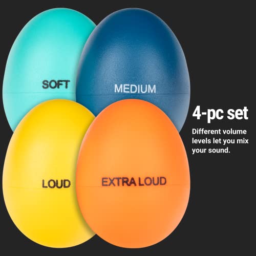 Meinl Percussion Egg Shakers 4-Piece Pack For All Music With Different Volume Levels — Not Made In China — Durable All-Weather, 2-Year Warranty (Es-Set-2) #TOP1