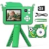 Kids Camera for Boys with Tripod & 32GB Card, 1080P HD Toddler Digital Video Camera, Portable Travel Toys Best Birthday Festival Gifts for Boy 3 4 5 6 7 8 9 10 Year Old