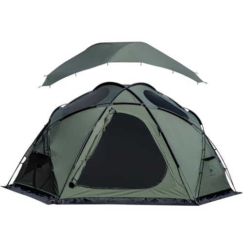 Carpa Dome Hot con Estufa para 4 Personas Impermeable