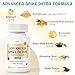 Advanced Spike Detox Supplement, 8000 Fu Nattokinase & 500mg Bromelain, and Curcumin, Promotes Natural Balance, Foreign Protein Cleanse, Improve Overall Wellness, 60 Capsules, Non-GMO