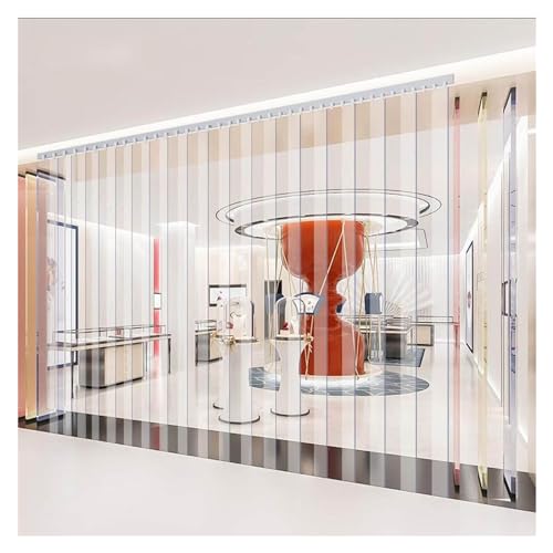 Stores verticaux en PVC rideau de porte plastique étanche pour entrepôt et garage 180x200
