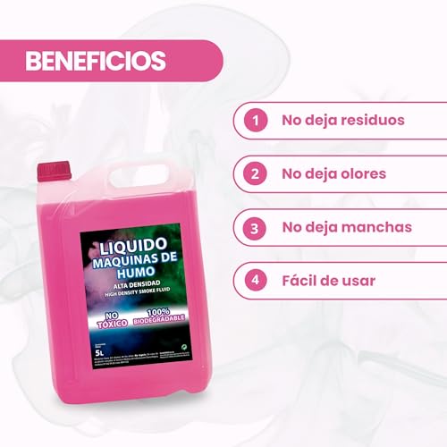 Miniatura 3 de Plantawa Líquido Máquina De Humo Alta Densidad 5l Efecto Niebla Densa Y Duradera Fluido Compatible Con Todas Las Máquinas De Humo Ideal Para Fiestas, Eventos Y Escenarios