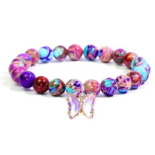Image of Butterfly Jewelry Gifts - Butterfly Necklace Bracelet for Women
