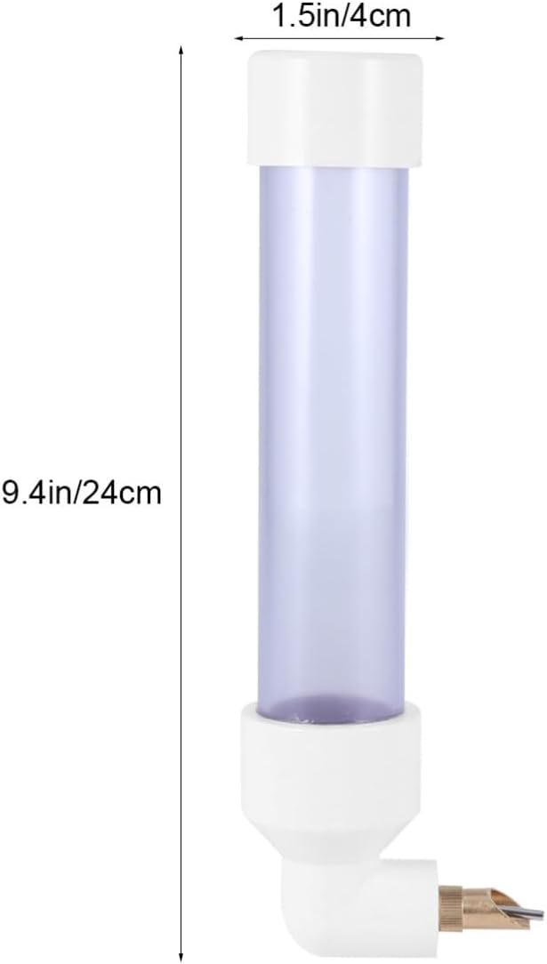Automatic Parrot Water Bottle 300ml Plastic Bird Drinking Feeder with Easy to Wash and Take Apart Design for Finches and Parakeets Pet Supplies