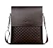 Alena Culian Business Man Bag Classic Plaid Design Men Messenger Bag Shoulder Bag(brown)
