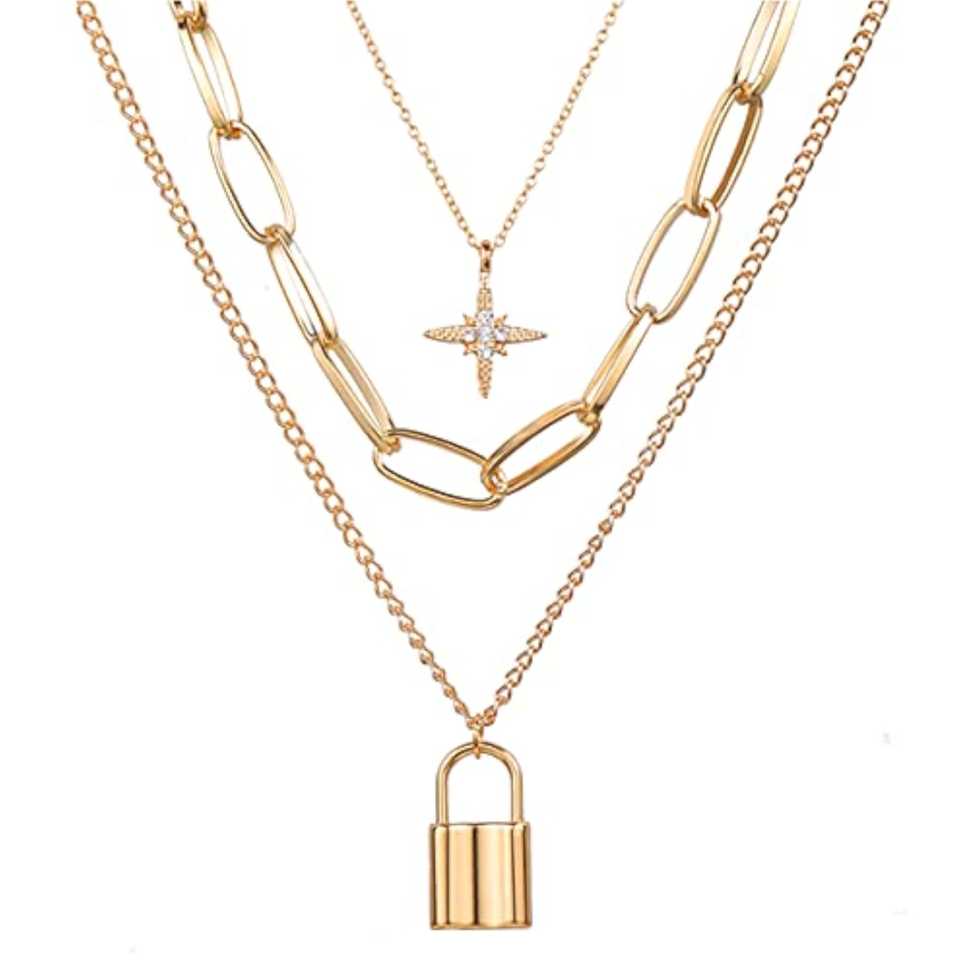 Plated Layered Necklace Combos for Stylish Look