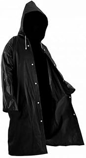 Casual Solid Men Raincoat (Eva_Black-d-M)