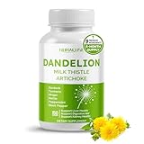 Dandelion Milk Thistle Artichoke Burdock Turmeric - Support Liver Health, Support Digestive Aid - Made and Tested in The USA