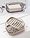 Travel Essentials Soap Holder with Lid,Leakproof Soap Dish with Drainage Layer, Portable Travel Soap Bar Case for Camping, Gym, Bathroom,Kitchen,Dormitory,Hotel(Clear)