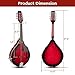 Ktaxon A-Style Mandolin Instrument Kit, 8 Strings Acoustic Mahogany Wood Mandolins Musical, Thickened Gig Bag, Shoulder Strap, Picks for Beginners (Red Sunburst)