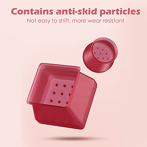 Sootop 4Pcs Silicone Chair Leg Caps Feet Pads Furniture Table Covers Floor Multi Color Scratches Protectors For 30Mm Legs (Pink, S) #TOP3