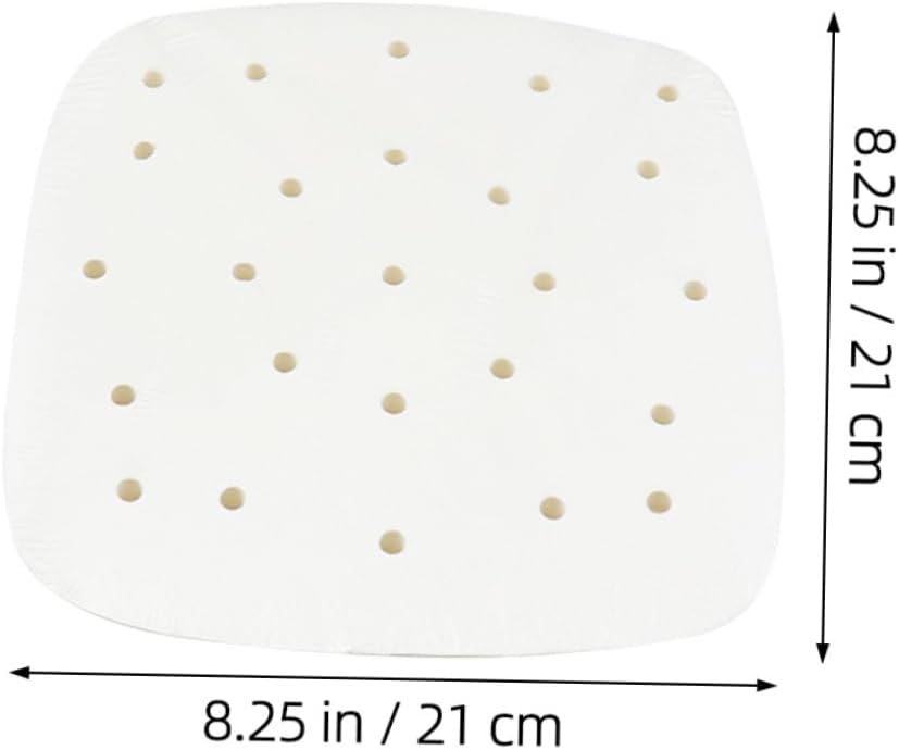 100 Sheets Air Fryer Baking Paper Sheets with Small Holes