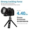 Fotopro Mini Camera Tripod with Carbon Fiber, 360 Degree Ball Head Extendable Portable Small Desktop Tripod for Phone Video Max Height 90 CM, Load up to 3Kg (‎SY-390M+P-1HX SET) #4