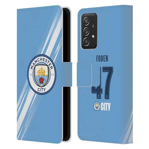 Coque Samsung Galaxy A53 5G Phil Foden Manchester City étui cuir pour les matchs