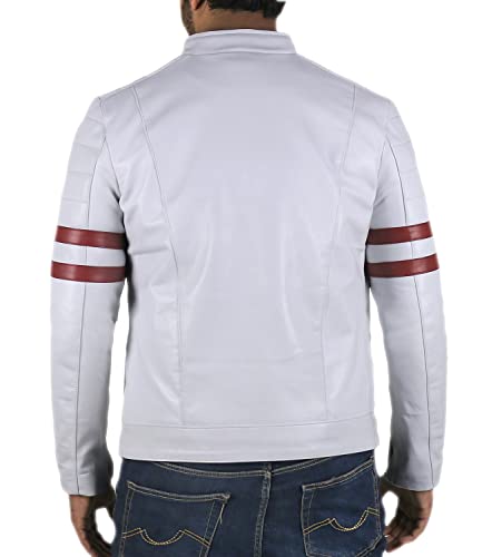 Laverapelle Men's Genuine Lambskin Leather Jacket (Black, Biker Jacket) - 15015352