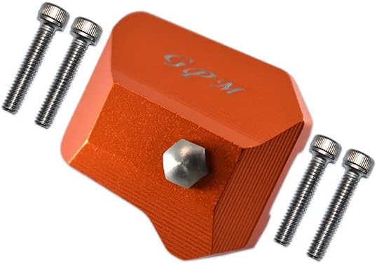 GPM For Traxxas TRX-4 Trail Defender Crawler Upgrade Parts Aluminum Front/Rear Gearbox Cover - 1Pc Set Orange
