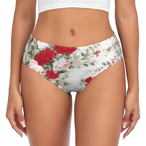 BLWSLC Rosebud Slip imprimé pour femme, taille basse sans couture, XS à 4XL, s'adapte à toutes les morphologies, Noir , L