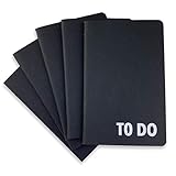 Ricco Bello Mini Pocket to Do Checklist Kraft Cover Notebook, 3.5 x 5.5 inches, Stitched Binding,...