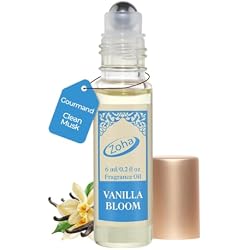 Zoha Vanilla Bloom | Roll on Perfumes for Women & Men | Alcohol-free Vanilla Perfume Oil | Travel Size Long Lasting Fragrance | 6ml Roller