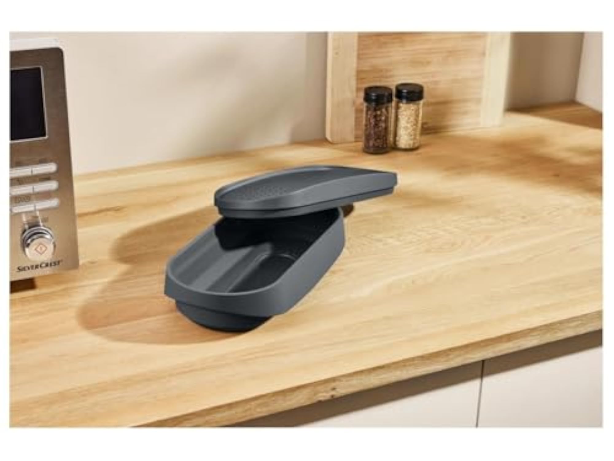 Microwave Safe Pasta Maker Bowl with Lid, Built-in Strainer