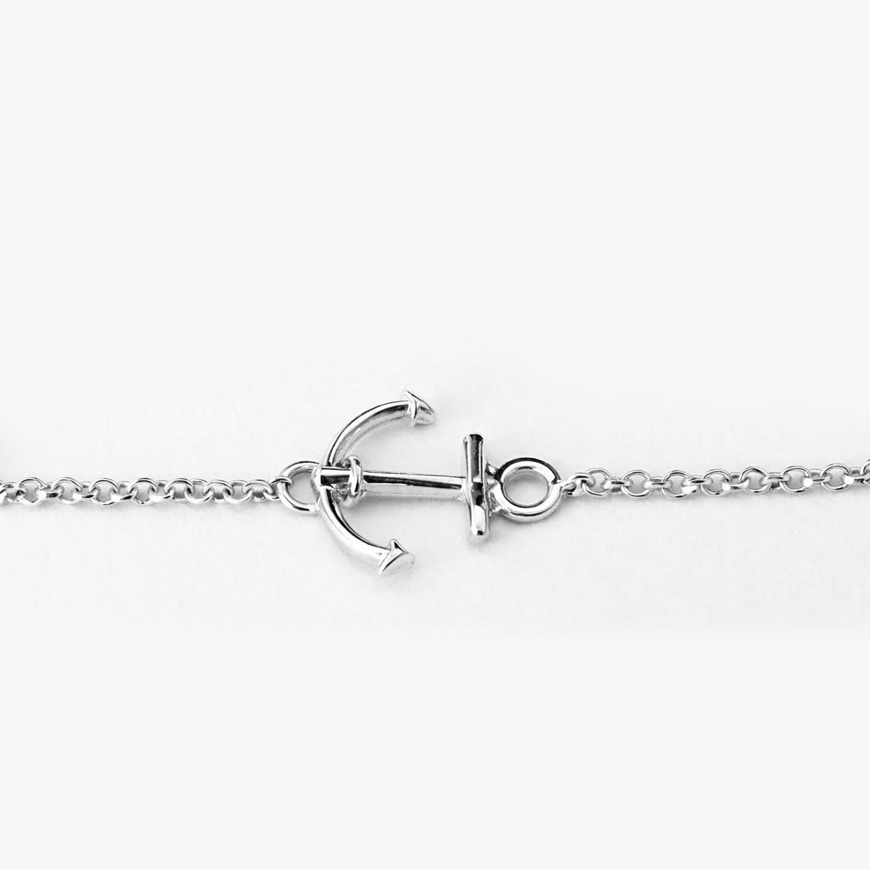 Sovats 925 Sterling Silber Anker Armband für Damen, Maritimer Nautik Schmuck, Minimalistisches Ozean Kettenarmband, Karabinerverschluss