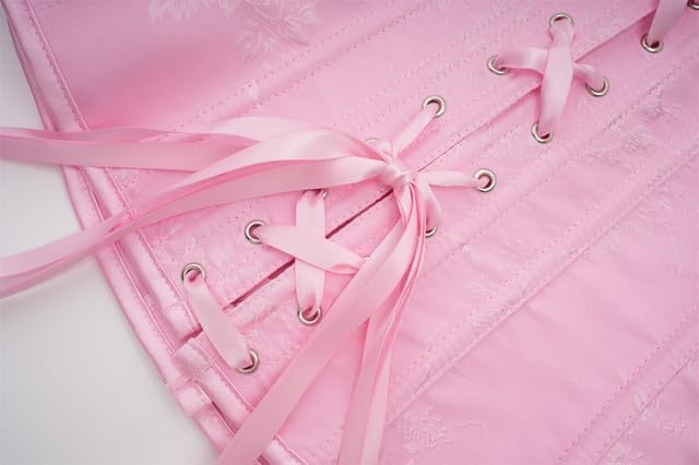 titivate Underbust Corset Tops for Women Lace Up Waist Corset Underbust Renaissance Half Waist Cincher - Image 6