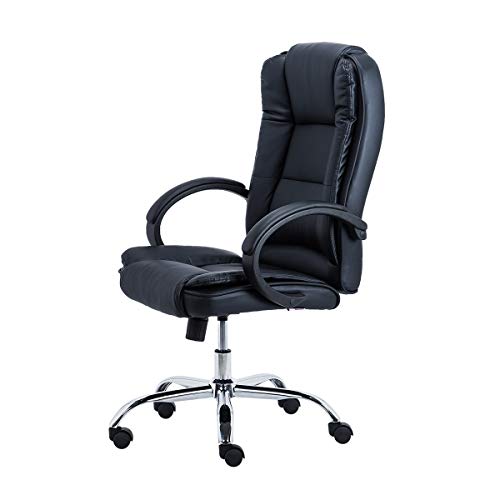 Cadeira Presidente Giratória Milão Relax Trevalla TL-CDE-09-1 Preta