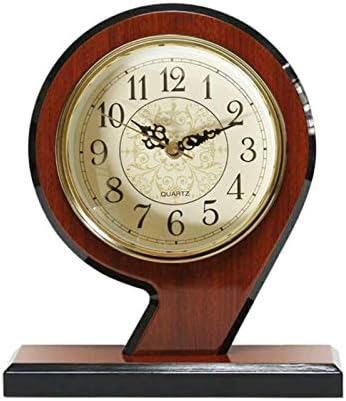 Mantel Clock Wooden Mantle Clock For Living Room Décor Silent, Decorative, Solid Wood, Battery Operated Mantle Clock For Fireplace Mantel, Office, Desk, Shelf & Home Décor Gift