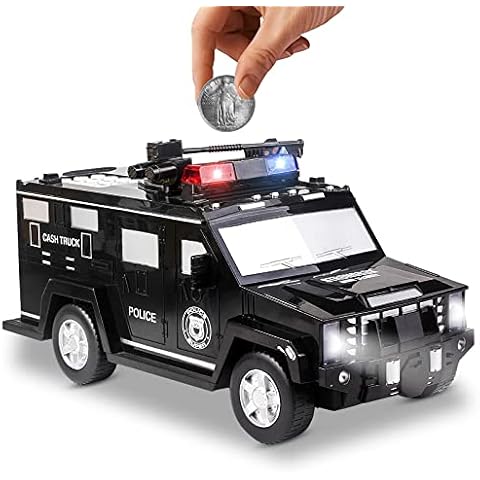 Piggy Bank, Bank Atm Machine Music Money Saving Box for Cash Coin Password Piggy Bank Toys Gifts for Boys Girls Kids Toddlers , Gifts for Birthday, Christmas (black) Cover