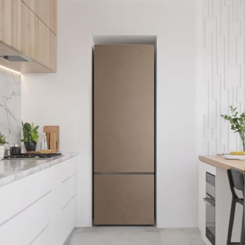 Sticker pour frigo 60x180 cm masquant les rayures marron - 3