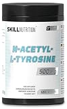 SKILL Nutrition N Acetyl L Tyrosine 500mg   120 Gélules Végétales | Forme Avancée de NALT à Haute Stabilité | Acide Aminé Acétylé | 100% Vegan, Halal & Casher