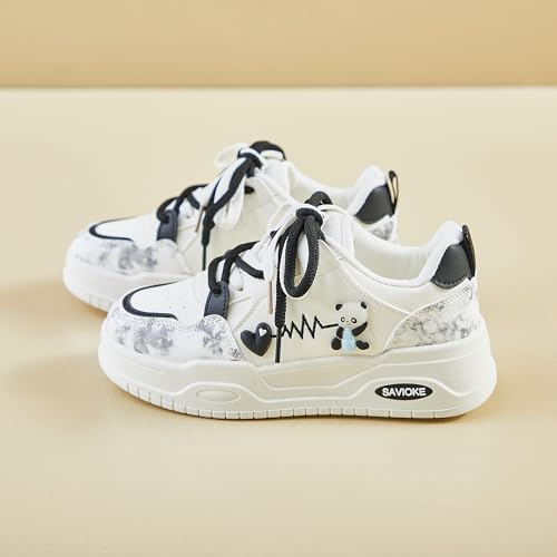 Women's Lightweight Platform Sneakers Comfortable Y2K Walking Shoes, Cute Casual for Everyday3