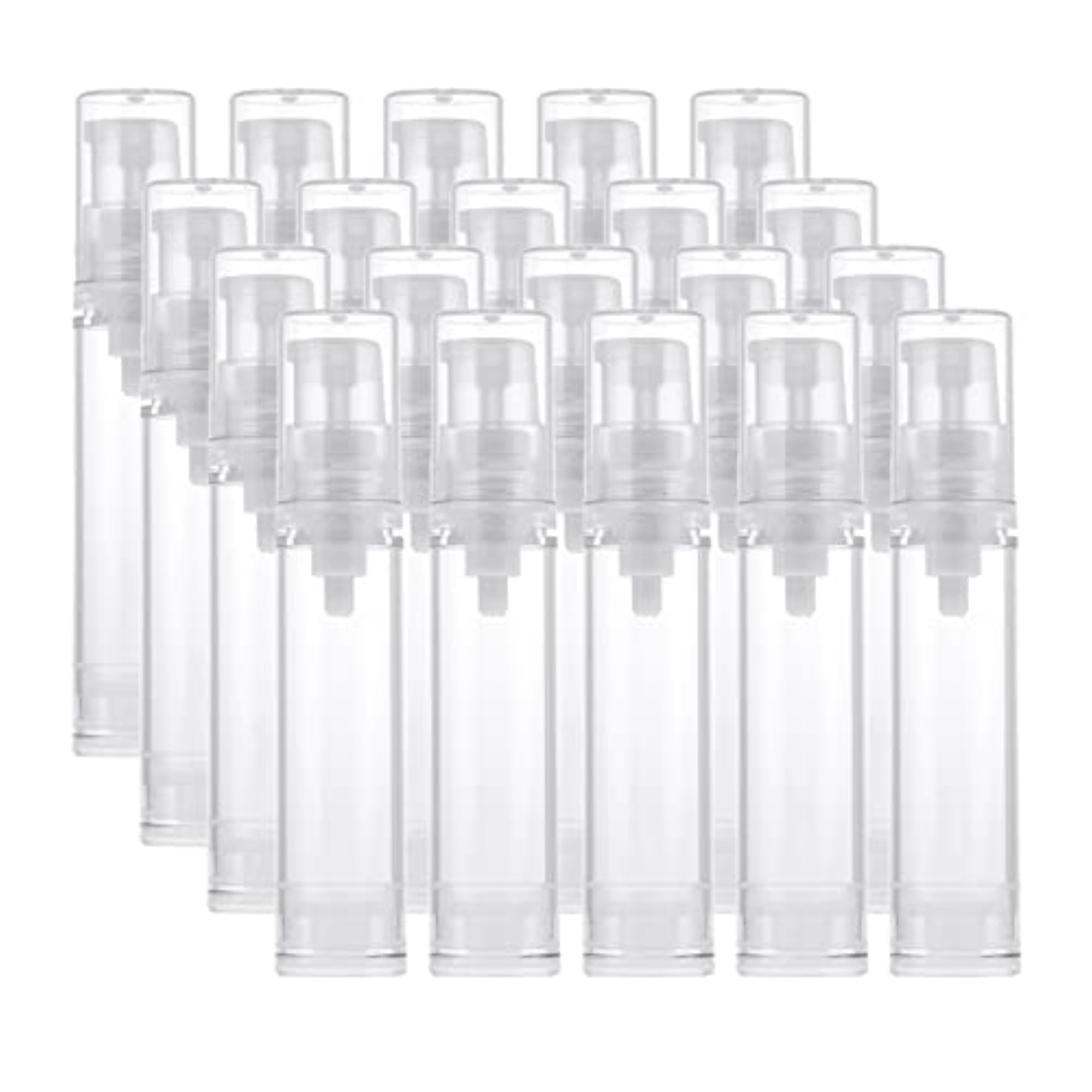 20 Pieces 10ml Empty Refillable Airless Pump Bottles