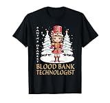 Blood Bank Technologist Christmas Classic Female Nutcracker T-Shirt
