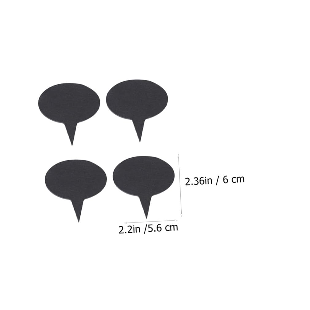 Kisangel 3 Sätze Gartenetikett Pflanzetiketten Pflanzenetiketten Dekorationen Blumendekor Schiefertafel Hochzeitsdeko Blumenetiketten Für Den Garten Gartenmarkierung Black 10 Stück * 3