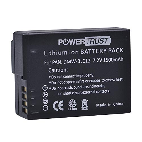 Powertrust 2X Dmw-Blc12 Dmw-Blc12E Dmw-Blc12Pp Battery For Panasonic Lumix Dmc-Fz200, Dmc-Fz1000, Dmc-G5, Dmc-G6, Dmc-G7, Dmc-Gx8, Dmc-G85, Dmc-Gh2 Digital Camera #TOP2