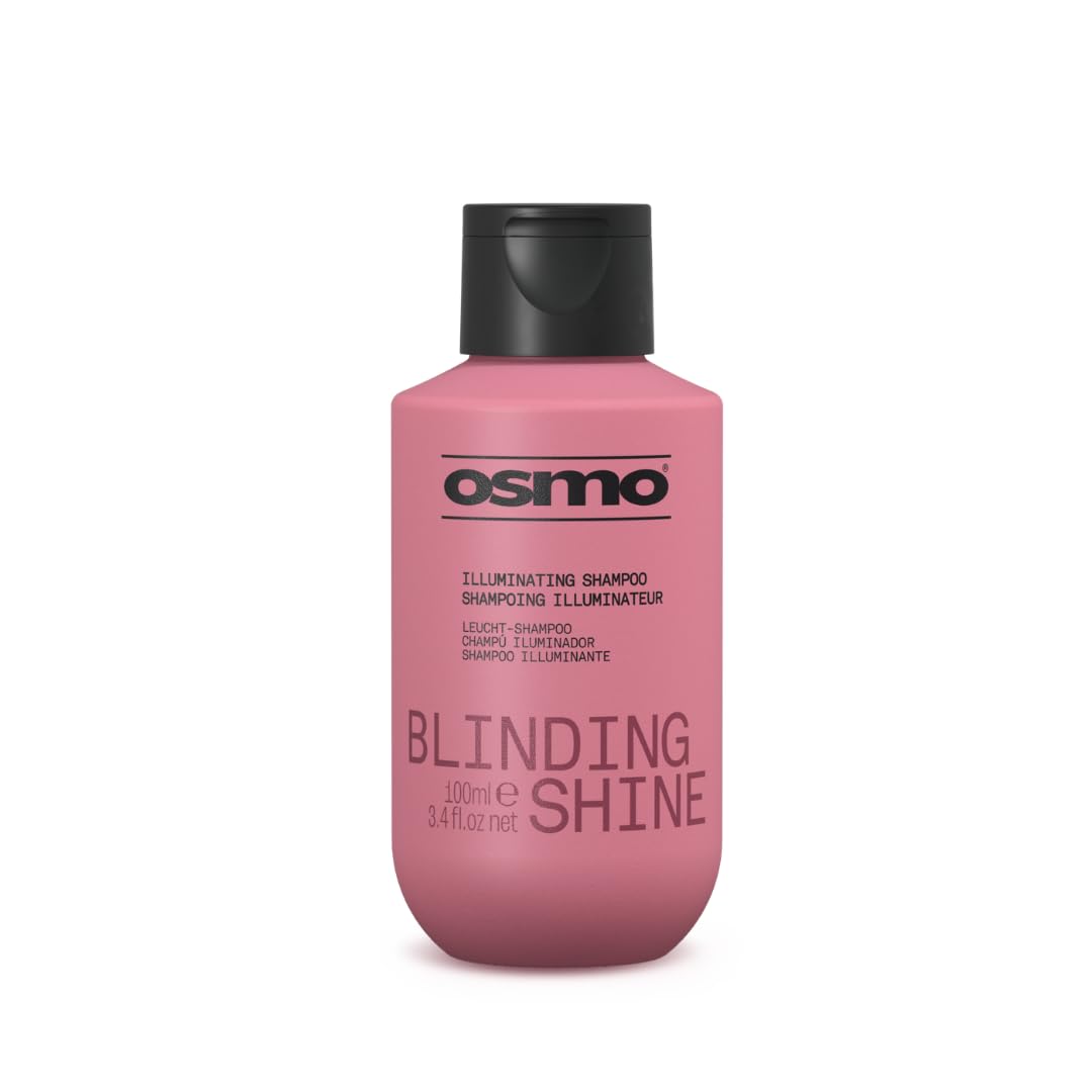 Osmo Illuminating Shampoo, Travel Size Gloss Formula for Super Smooth Shiny Hair, Blinding Shine Professional Smoothing and Glossing Liquid – SHINE SHAMPOO, 100ml