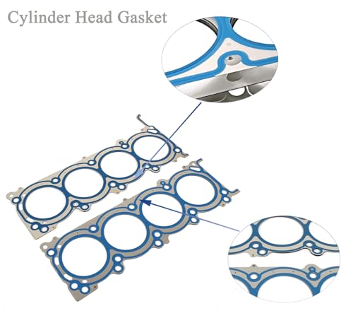 Image of AUCERAMIC Cylinder Head Gasket Set Fit for 2004-2017 Nissan Titan Armada Pathfinder NV2500 NV3500 2004-2010 Infiniti QX56 5.6L 5552CC V8 VK56DE MLS Engine Head Gasket Set HS26372PT
