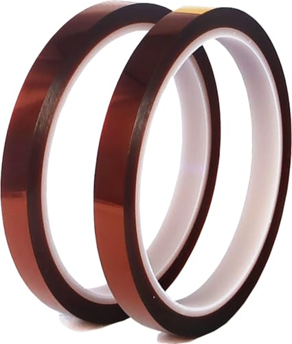 Image of Hoerev 3D Printer Polyimide Heat Resistant Transfer Thermal Tape,Sublimation Heat Vinyl Press Tape,No Residue,High Temperature Tape,Electronics,Soldering,Circuit Board
