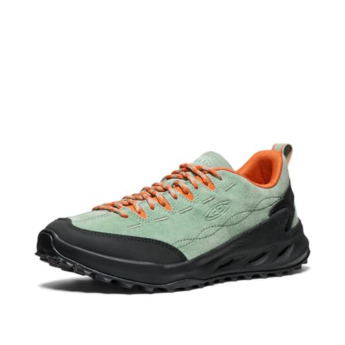 KEEN Women's Jasper Zionic Durable Tread Suede Climbing Approach Style Hiking Shoes, Granite...