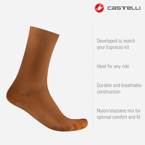 Image of CASTELLI Unisex Espresso 18 Sock