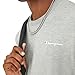 Champion mens Classic T-shirt, Left Chest Script T Shirt, Oxford Gray-y08160, Small US