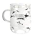 Fecihor Penguin Glass Cup with Handle Drink Juice Beer Tea Coffee Mug Tea Cup Kitchen Home Transparent Cute Creative Perfect Gift 500ml/17.5oz - Set of 1