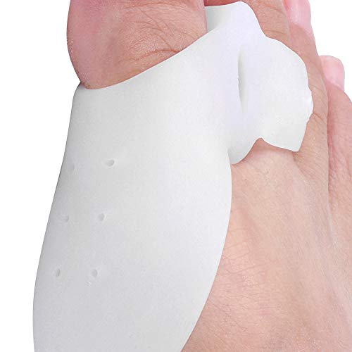 Corretor de dedos de joanetes, protetor de bico grande, tamanho médio, silicone flexível para mulher